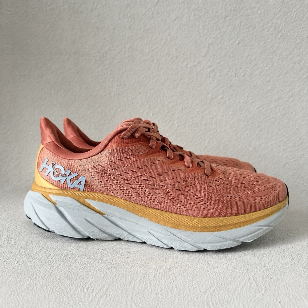 Hoka One One HOKA Clifton 8 Sun Baked Womens Running Shoes Sz 11